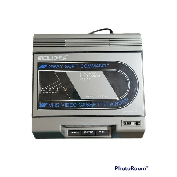 Vintage 1986 Solidex Video VHS Cassette Tape Rewinder With Sensor Protection New - Picture 2 of 2